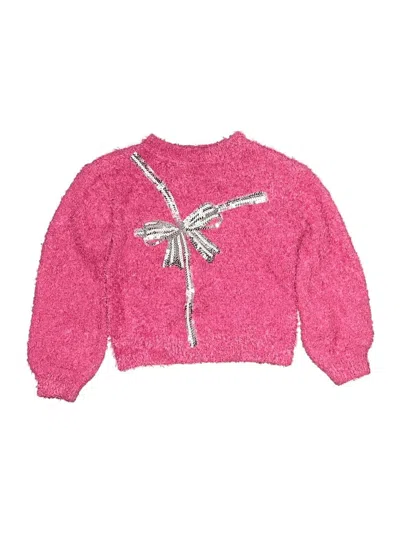 Pre-owned Crown & Ivy Kids' Pullover Sweater In Pink