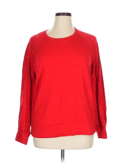 Pre-owned Crown & Ivy Pullover Sweater In Red