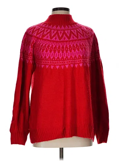 Pre-owned Crown & Ivy Pullover Sweater In Red