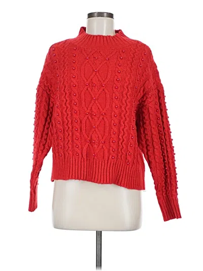 Pre-owned Crown & Ivy Pullover Sweater In Red