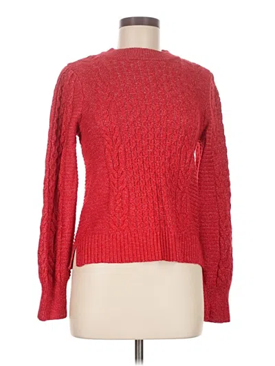 Pre-owned Crown & Ivy Pullover Sweater In Red