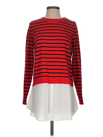 Pre-owned Crown & Ivy Pullover Sweater In Red
