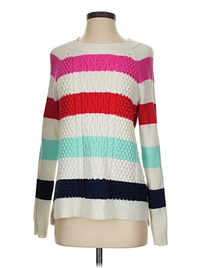 Pre-owned Crown & Ivy Pullover Sweater In White