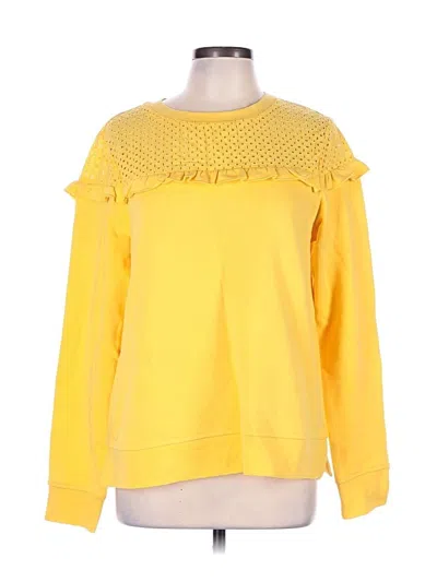 Pre-owned Crown & Ivy Pullover Sweater In Yellow