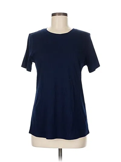 Pre-owned Crown & Ivy Short Sleeve T-shirt In Blue