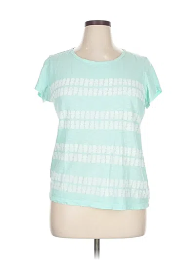 Pre-owned Crown & Ivy Short Sleeve T-shirt In Blue