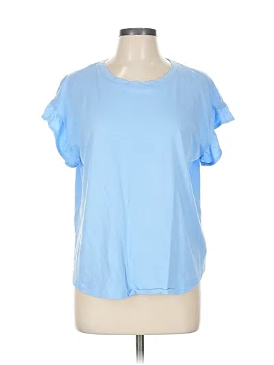Pre-owned Crown & Ivy Short Sleeve T-shirt In Blue