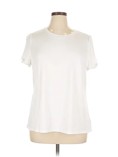 Pre-owned Crown & Ivy Short Sleeve T-shirt In White