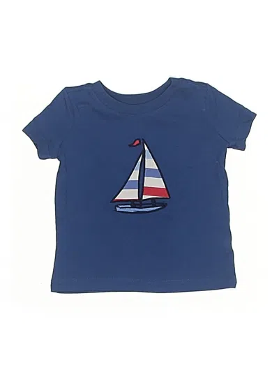 Pre-owned Crown & Ivy Babies' Short Sleeve Top Blue Tops