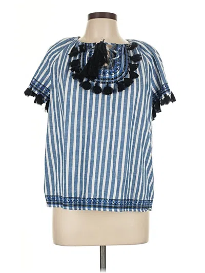 Pre-owned Crown & Ivy Short Sleeve T-shirt In Blue