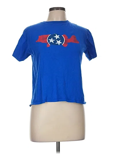 Pre-owned Crown & Ivy Short Sleeve T-shirt In Blue