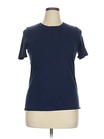 Pre-owned Crown & Ivy Short Sleeve T-shirt In Blue