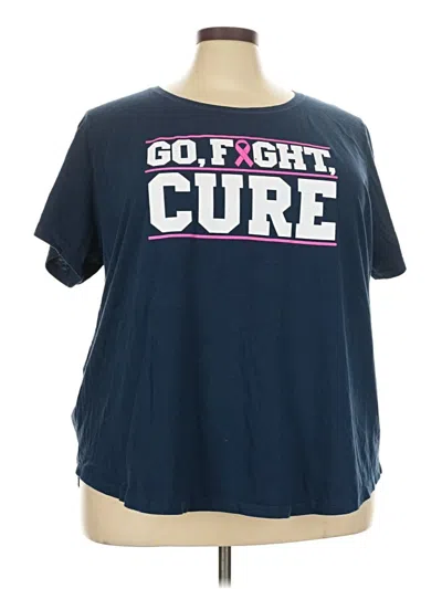 Pre-owned Crown & Ivy Short Sleeve T-shirt In Blue
