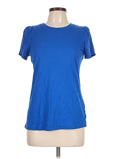 Pre-owned Crown & Ivy Short Sleeve T-shirt In Blue