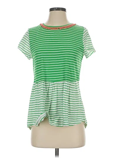 Pre-owned Crown & Ivy Short Sleeve T-shirt In Green
