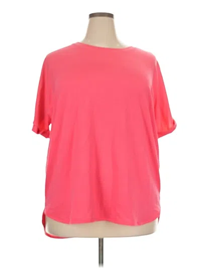 Pre-owned Crown & Ivy Short Sleeve T-shirt In Pink