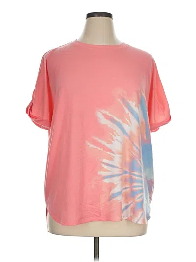 Pre-owned Crown & Ivy Short Sleeve T-shirt In Pink