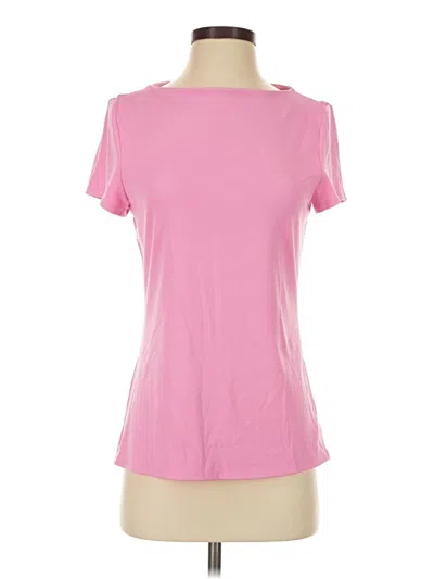 Pre-owned Crown & Ivy Short Sleeve T-shirt In Pink