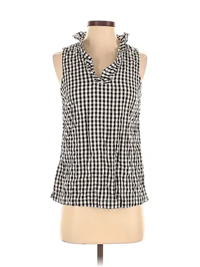 Pre-owned Crown & Ivy Sleeveless Blouse In Black