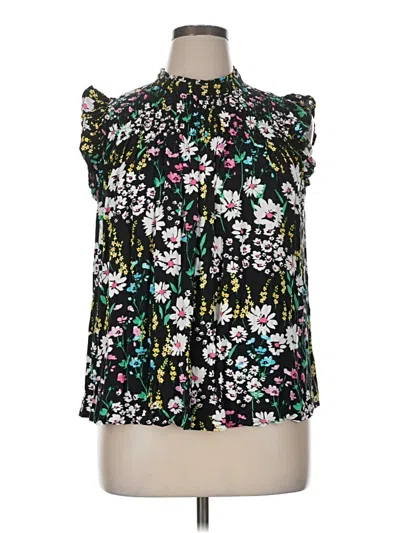 Pre-owned Crown & Ivy Sleeveless Blouse In Black