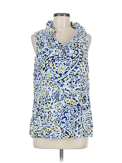 Pre-owned Crown & Ivy Sleeveless Blouse In Blue