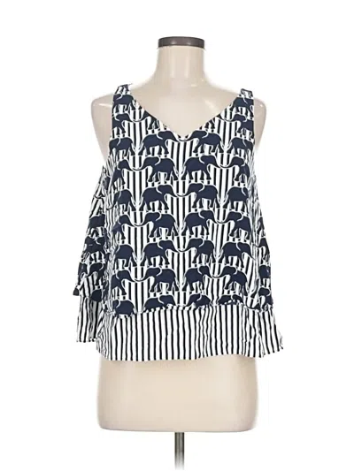 Pre-owned Crown & Ivy Sleeveless Blouse In Blue