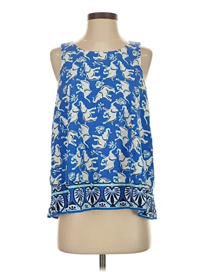 Pre-owned Crown & Ivy Sleeveless Blouse In Blue
