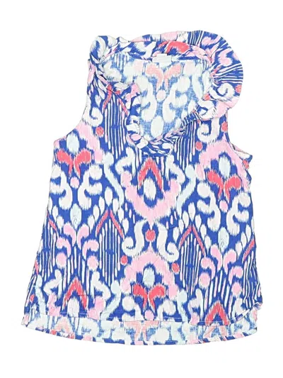 Pre-owned Crown & Ivy Kids' Sleeveless Blouse In Blue