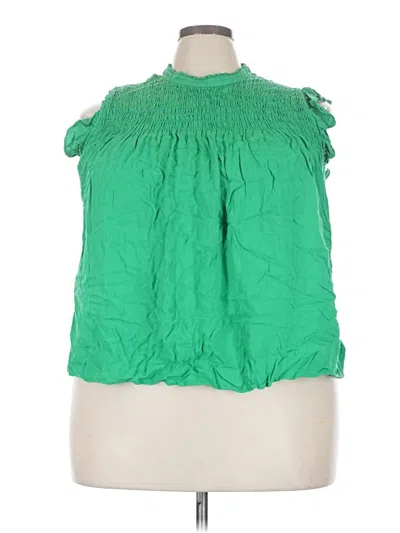 Pre-owned Crown & Ivy Sleeveless Blouse In Green