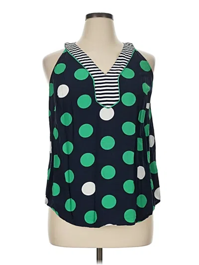 Pre-owned Crown & Ivy Sleeveless Blouse In Green