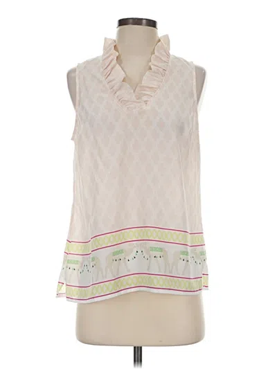Pre-owned Crown & Ivy Sleeveless Blouse In Ivory