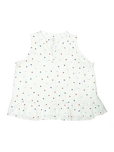 Pre-owned Crown & Ivy Sleeveless Blouse In Ivory