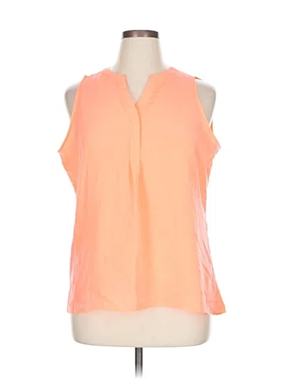 Pre-owned Crown & Ivy Sleeveless Blouse In Orange