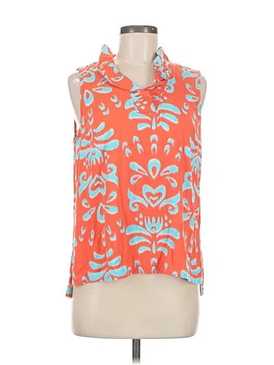Pre-owned Crown & Ivy Sleeveless Blouse In Orange