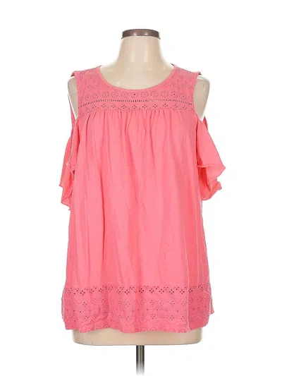 Pre-owned Crown & Ivy Sleeveless Blouse In Pink