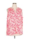 Crown & Ivy Sleeveless Blouse In Pink