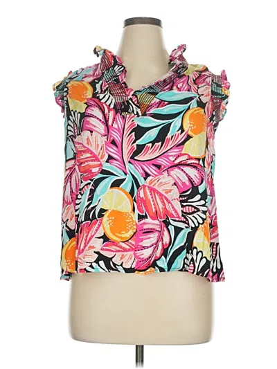 Pre-owned Crown & Ivy Sleeveless Blouse In Pink