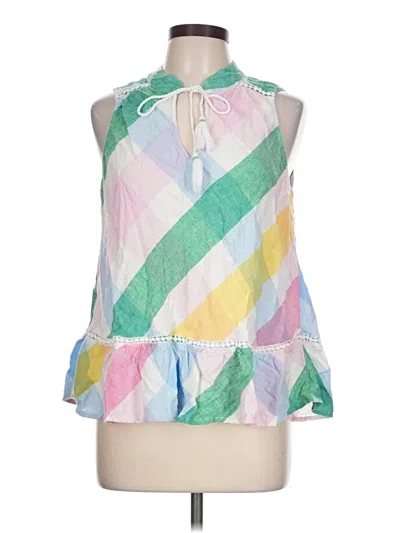 Pre-owned Crown & Ivy Sleeveless Blouse In White