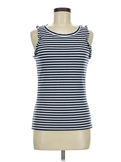 Pre-owned Crown & Ivy Sleeveless T-shirt In Blue