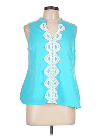 Pre-owned Crown & Ivy Sleeveless T-shirt In Teal