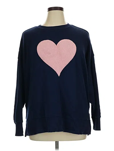 Pre-owned Crown & Ivy Sweatshirt In Blue