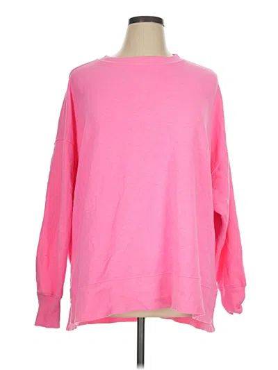 Pre-owned Crown & Ivy Sweatshirt In Pink