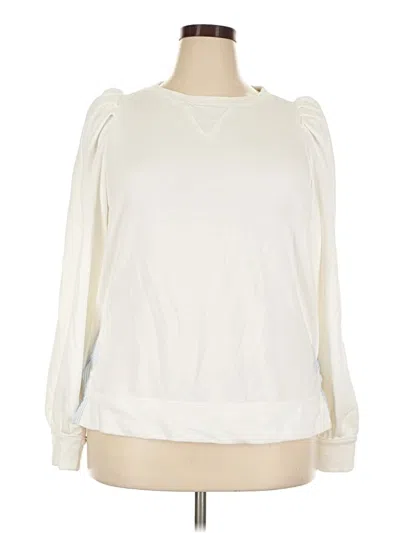 Pre-owned Crown & Ivy Sweatshirt In White