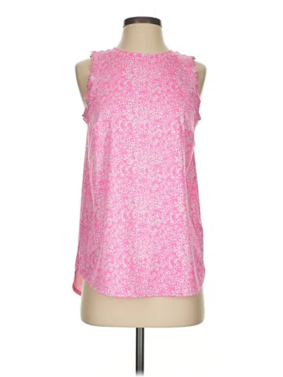 Pre-owned Crown & Ivy Tank Top Pink Halter Neckline Tops