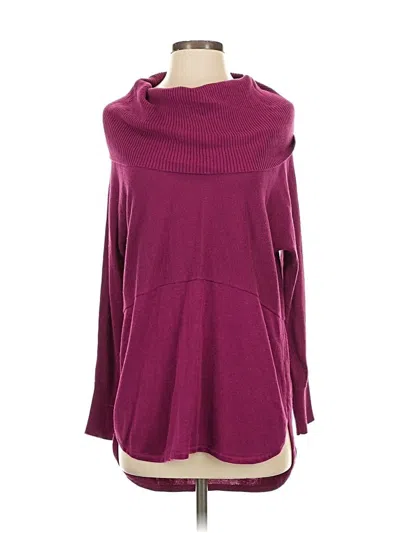 Pre-owned Crown & Ivy Turtleneck Sweater In Burgundy