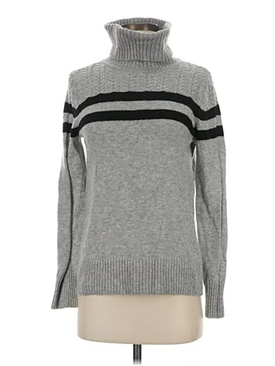 Pre-owned Crown & Ivy Turtleneck Sweater In Gray