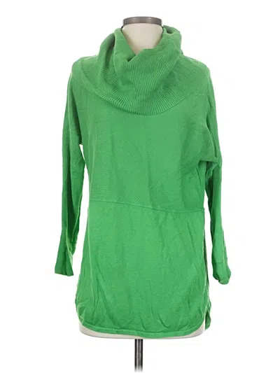 Pre-owned Crown & Ivy Turtleneck Sweater In Green