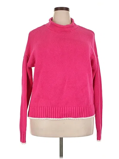 Pre-owned Crown & Ivy Turtleneck Sweater In Pink
