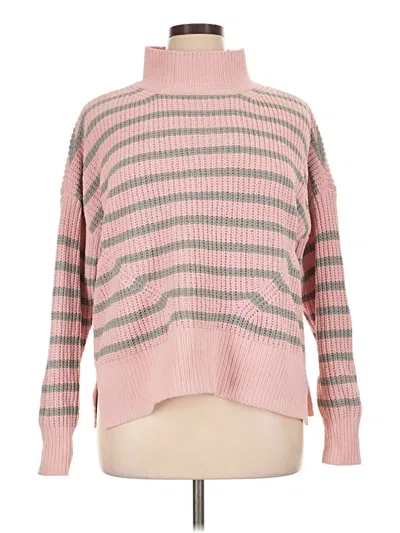 Pre-owned Crown & Ivy Turtleneck Sweater In Pink