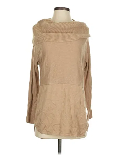 Pre-owned Crown & Ivy Turtleneck Sweater In Tan